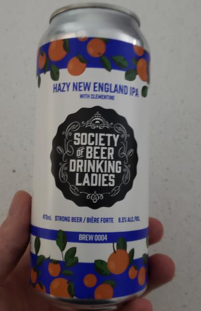 hazy new england ipa 6.5%, society of beer drinking ladies, Canada