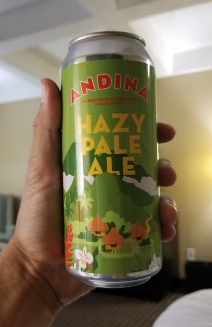 Hazy Pale Ale 5.0%, Andina Brewing Company, Canada