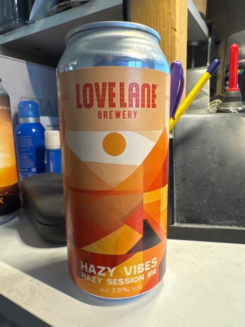 Hazy Vibes 3.8%, Love Lane Brewing, England