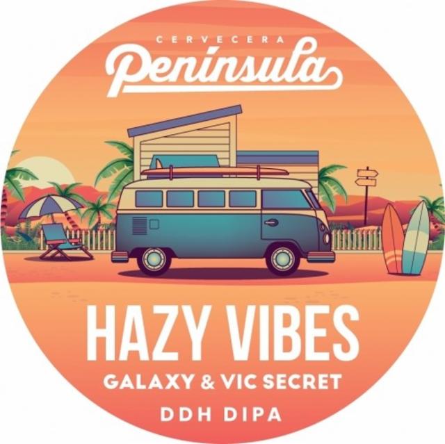 Hazy Vibes: Galaxy & Vic Secret 7.8%, Cervecera Península, Spain