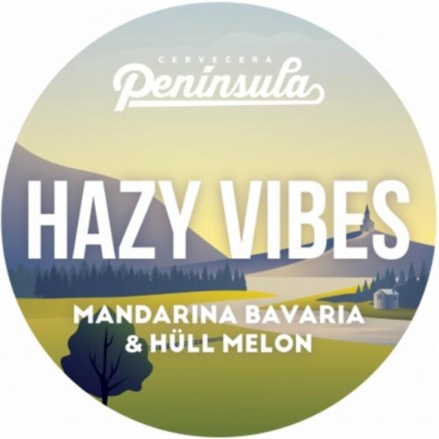 Hazy Vibes: Mandarina Bavaria & Hüll Melon 4.0%, Cervecera Península, Spain