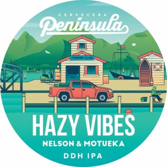 Hazy Vibes: Nelson & Motueka 6.0%, Cervecera Península, Spain