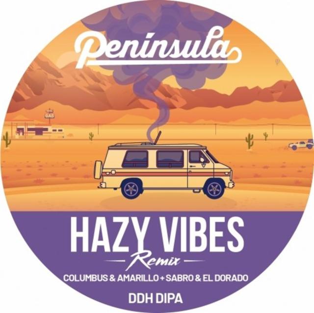 Hazy Vibes Remix: Columbus & Amarillo + Sabro & El Dorado 8.6%, Cervecera Península, Spain