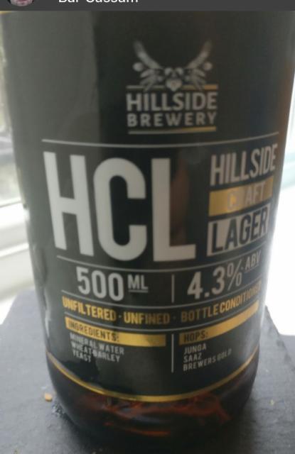 HCL 4.2%, Hillside Brewery, England