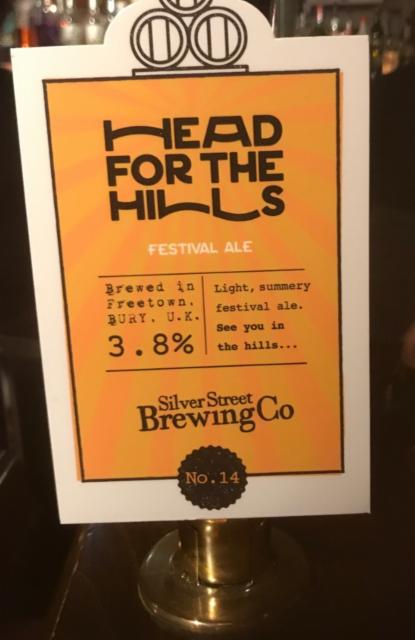 Head For The Hills 3.8%, Silver Street Brewing Co, England