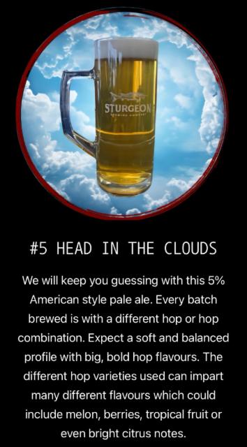 Head In The Clouds 5.0%, Sturgeon Brewing Company, Canada