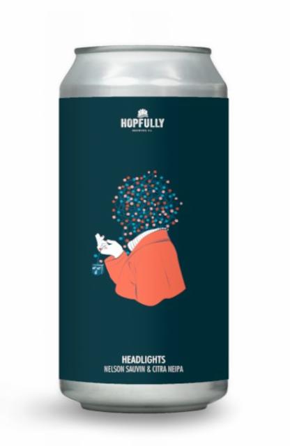 Headlights - Nelson Sauvin & Citra NEIPA 6.5%, Hopfully Brewing, Ireland