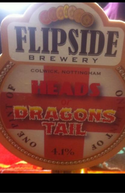 Heads Or Dragon's Tail 4.1%, Flipside Brewery, England