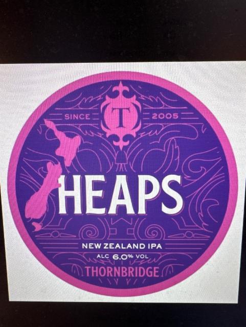 Heaps 6.0%, Thornbridge Brewery, England