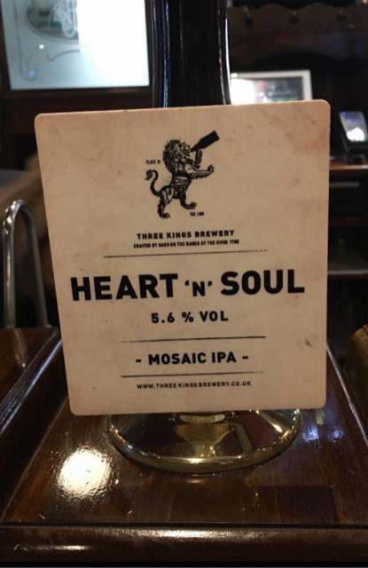 Heart 'N' Soul 5.6%, Three Kings Brewery, England