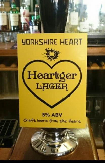 Heartger Lager 5.0%, Yorkshire Heart, England