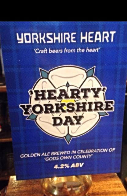 'Hearty' Yorkshire Day 4.2%, Yorkshire Heart, England
