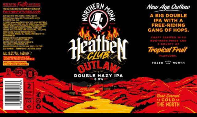 Heathen Club Outlaw 8.0%, Northern Monk Brew Co., England