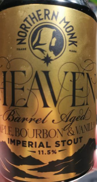 heaven Barrel aged Bourbon et vanilla 11.5%, Northern Monk Brew Co., England