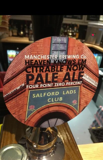 Heaven Knows I'm Citrable Now 4.0%, Manchester Brewing Co., England