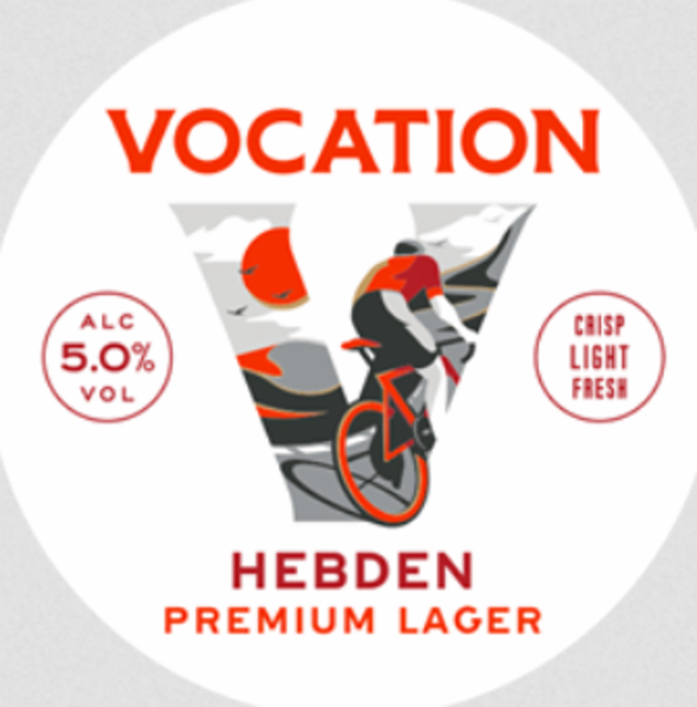 Hebden Lager 5.0%, Vocation Brewery, England