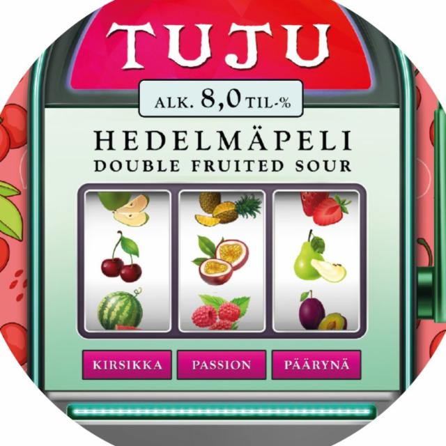 Hedelmäpeli - Kirsikka, Passionhedelmä, Päärynä 8.0%, Panimoyhtiö Tuju, Finland
