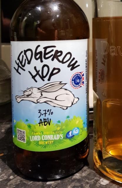 Hedgerow Hop 3.7%, Lord Conrad's Brewery, England