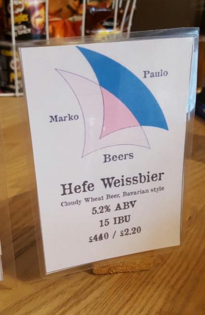 Hefe Weissbier 5.2%, Marko Paulo Brewery, England