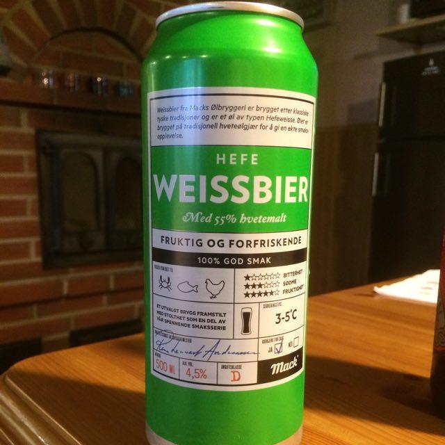 Macks Hefe Weissbier 4.5%, Macks Ølbryggeri, Norway
