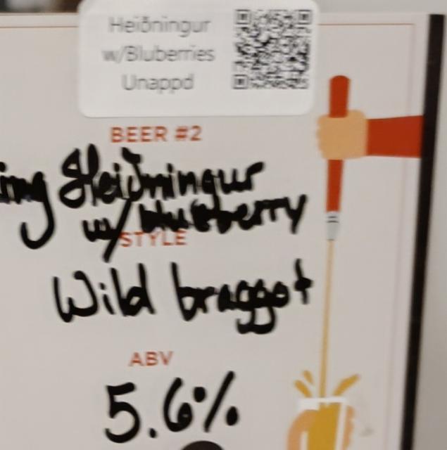 Heidningur w/ Wild Blueberries 5.6%, GALDR Craft Brewery, Faroe Islands