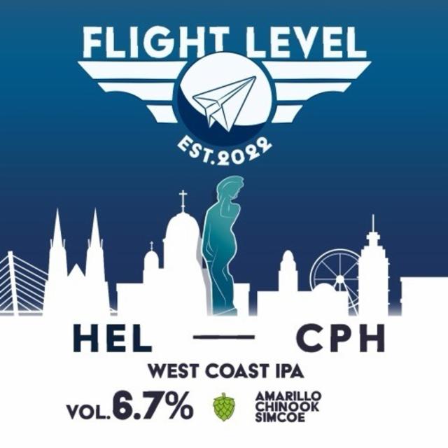 HEL–CPH West Coast IPA 6.7%, Flight Level Brewing, Finland