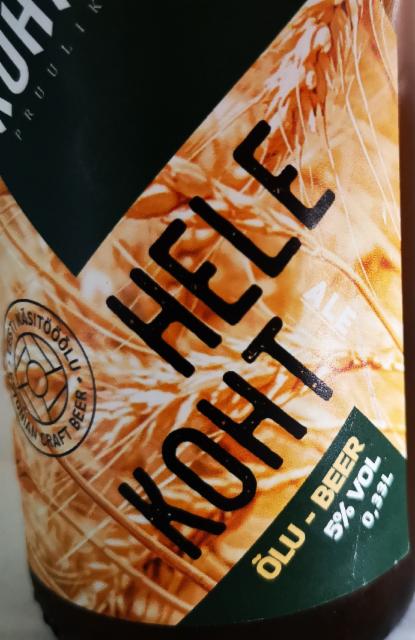 Hele koht 5.0%, Kohatu Pruulikoda, Estonia