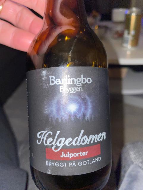 Helgedom Julporter 8.0%, Barlingbo Bryggeri, Sweden