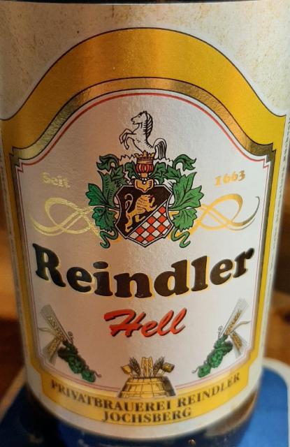 Reindler Hell 4.9%, Privatbrauerei Reindler, Germany