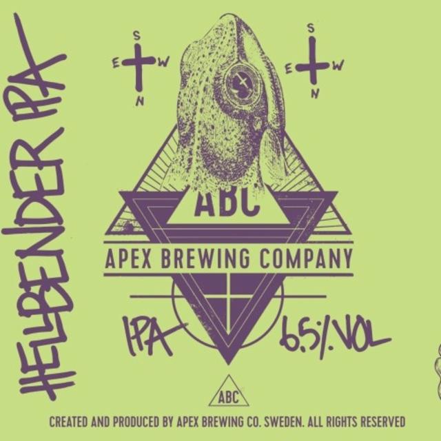 Hellbender IPA 6.5%, Apex Brewing Company, Sweden