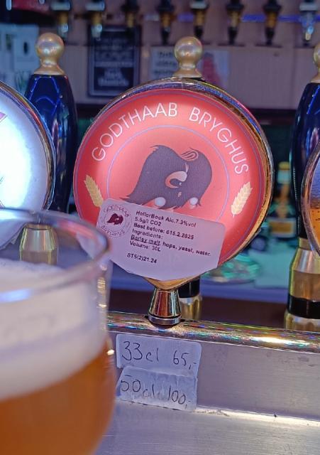 Heller bock 7.3%, Godthaab Bryghus, Greenland