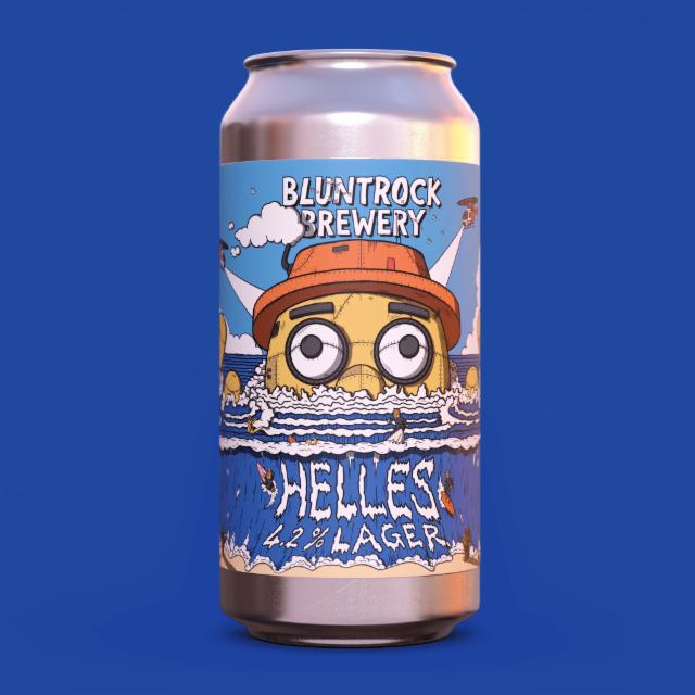 Helles 4.2%, Bluntrock Brewery, England