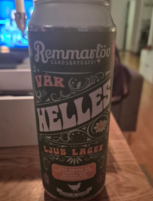 Helles 5.0%, Remmarlöv Gårdsbryggeri, Sweden