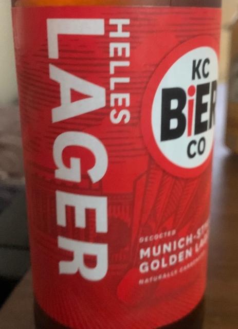 Helles Lager, KC Bier Co.