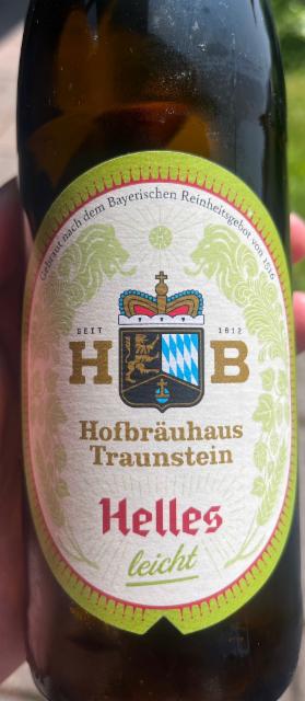 Helles leicht 3.7%, Hofbräuhaus Traunstein, Germany
