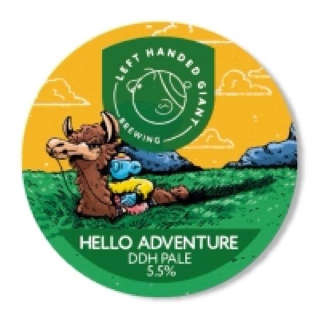 Hello Adventure 5.5%, Left Handed Giant Brewing, England
