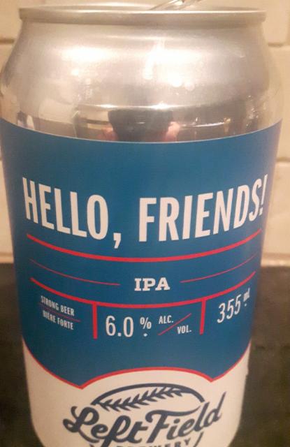 hello, friends 6.0%, Left Field Brewery, Canada