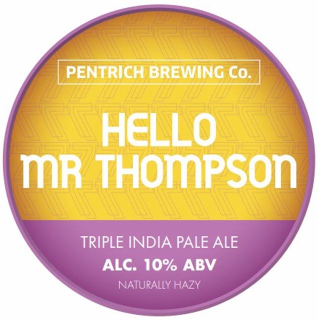 Hello Mr Thompson 10.0%, Pentrich Brewing, England