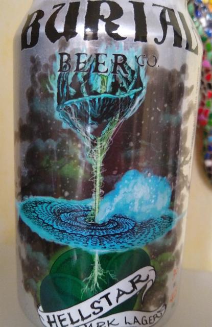 hellstar dark lager 5.0%, Burial Beer Company, United States