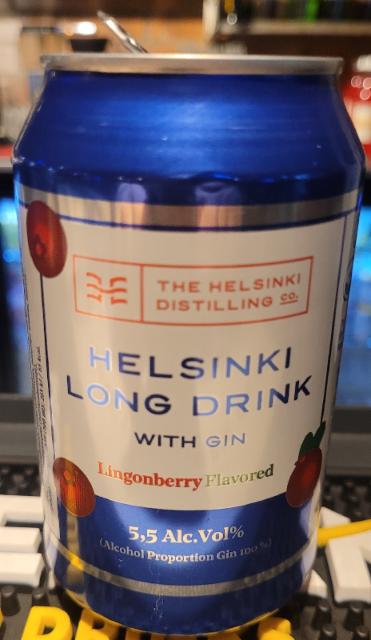 Helsinki Long Drink: Lingonberry, The Helsinki Distilling Co. (Olvi)