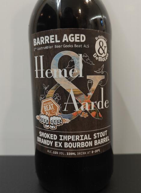 Hemel & Aarde Smoked Imperial Stout ex Bourbon Barrel 11.0%, Brouwerij de Molen, Netherlands