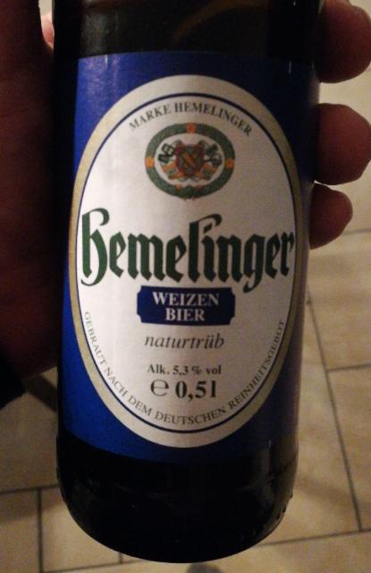 Hemelinger Weizen Naturtrüb 5.3%, Hemelinger Getränke Ahlers GmbH, Germany