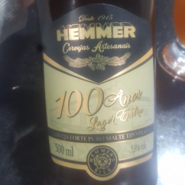 Hemmer 100 Anos Lager Extra 5.8%, Hemmer Cervejas Artesanais, Brazil