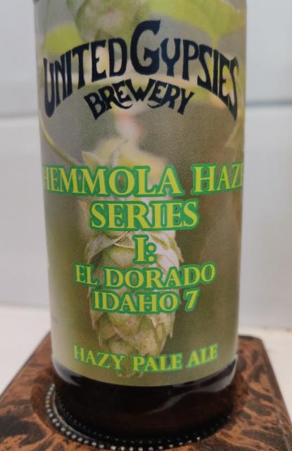 Hemmola Haze Series I: El Dorado, Idaho 7 5.5%, United Gypsies (UG) Brewery, Finland