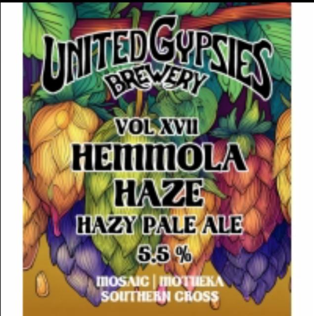 Hemmola Haze Vol XVII: Mosaic, Motueka, Southern Cross 5.5%, United Gypsies (UG) Brewery, Finland