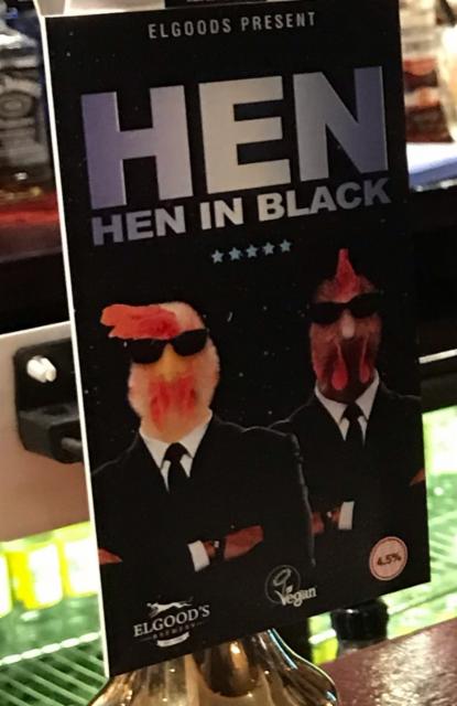 Hen In Black 4.5%, Elgood's Brewery, England