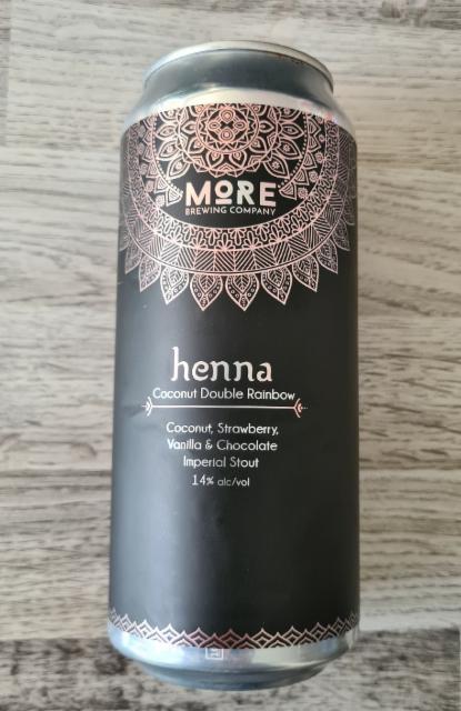 Henna: Coconut Douple Rainbow (2021) 14.0%, More Brewing Company, United States