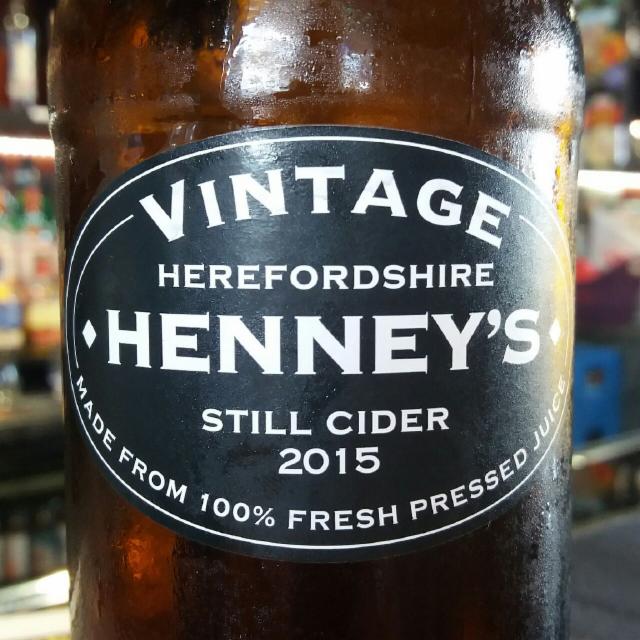 Henney's Vintage Still Cider 2015, Henney's