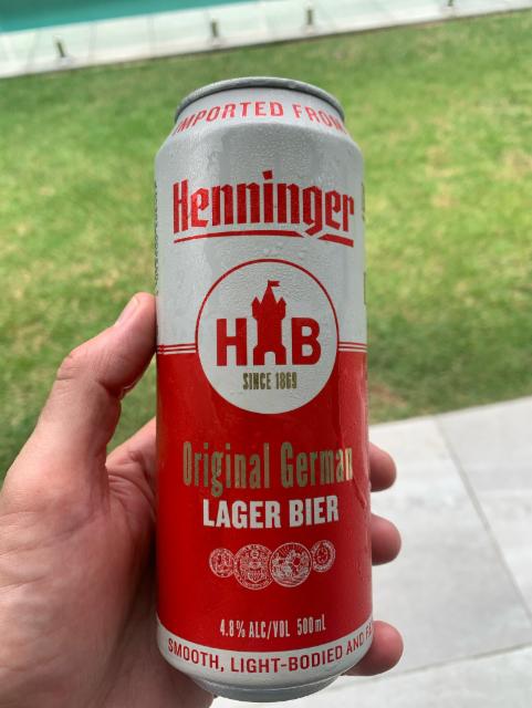 Henninger Original German 4.8%, Henninger Bräu (Oetker Group), Germany