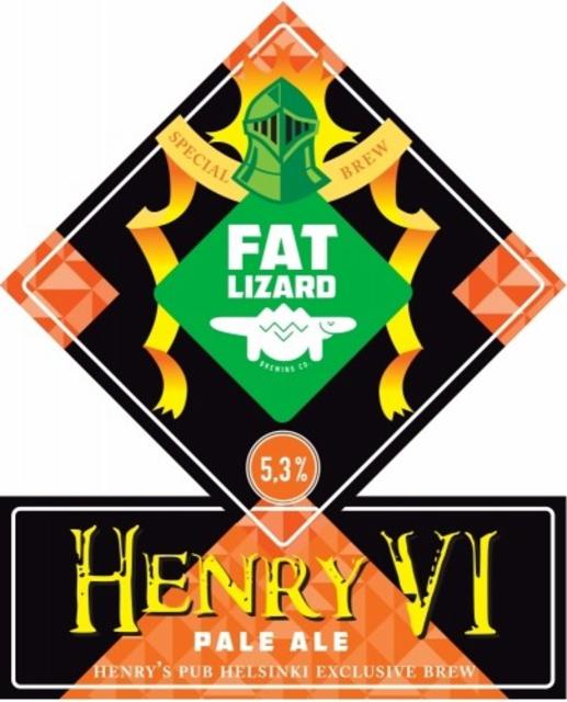 Henry VI 5.3%, Fat Lizard Brewing Co., Finland